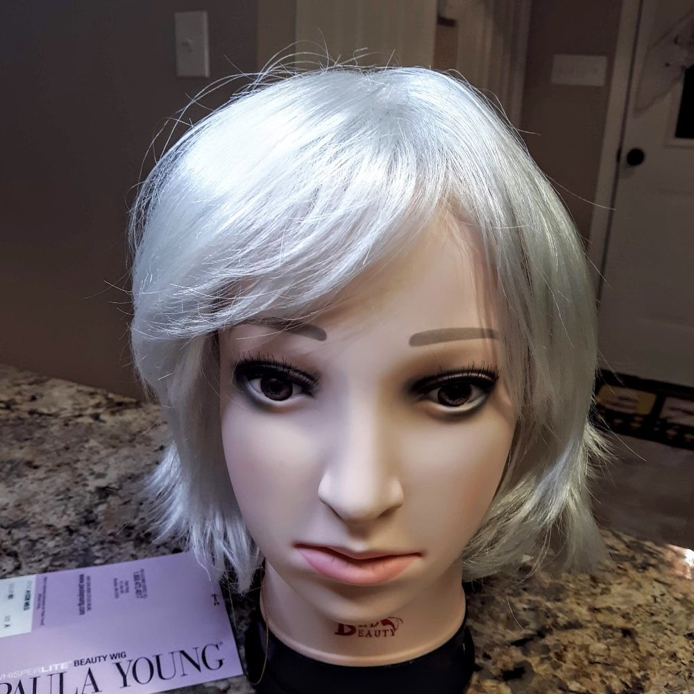 WhisperLite "Meg" Synthetic Wig, White